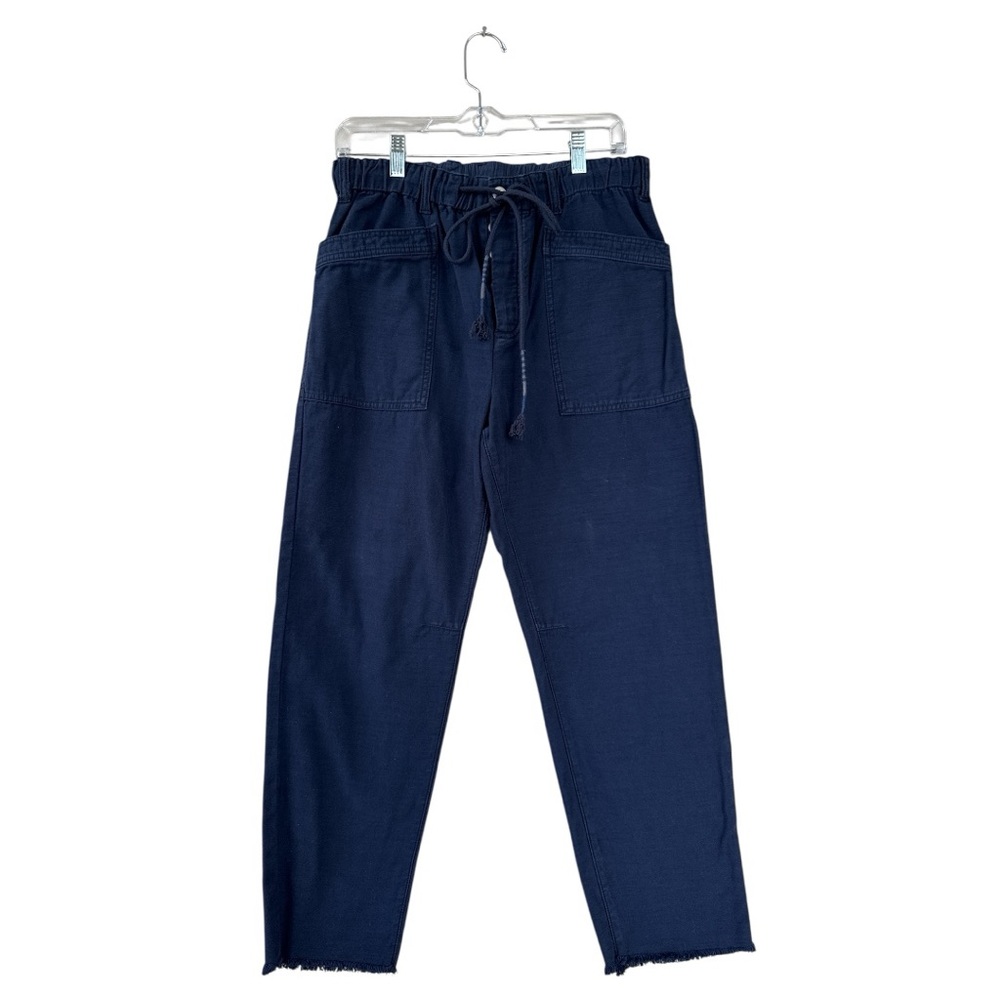 Free People Drawn Up Boyfriend Pants Navy Blue Size Small